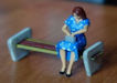 Download the .stl file and 3D Print your own Girl Waiting for Train HO scale model for your model train set.